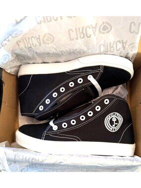 C1RCA Circa 1 Size 7 EU 39.5 Gravel X Skeleton Key Men's Black High Top Sneaker